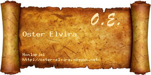 Oster Elvira névjegykártya